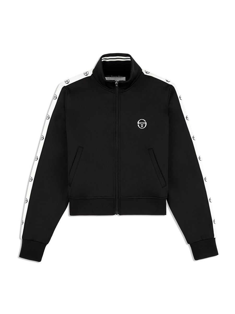 Ardea Cropped Track Jacket- Black Beauty