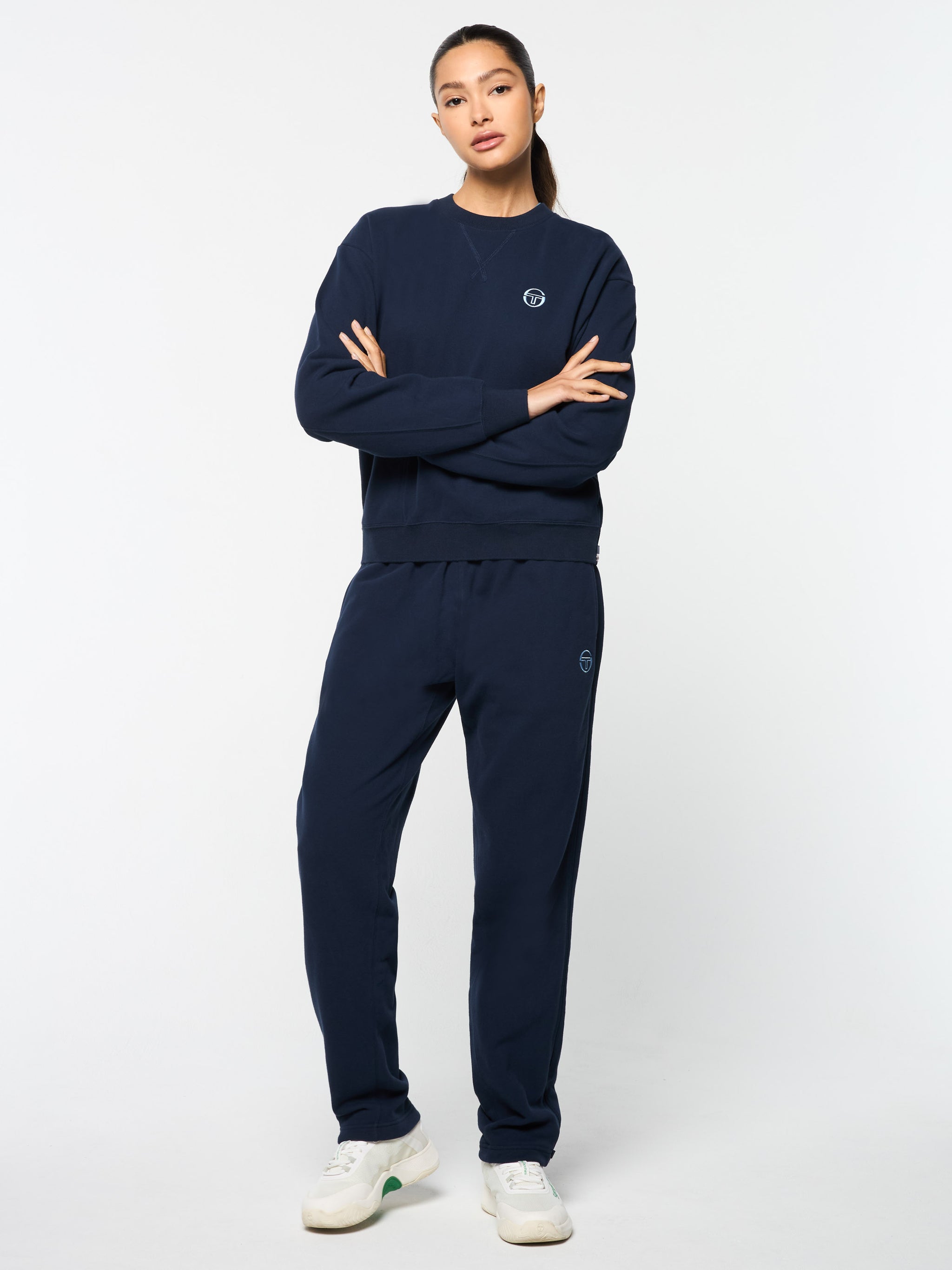 Lusia Sweatshirt- Maritime Blue – Sergio Tacchini Europe