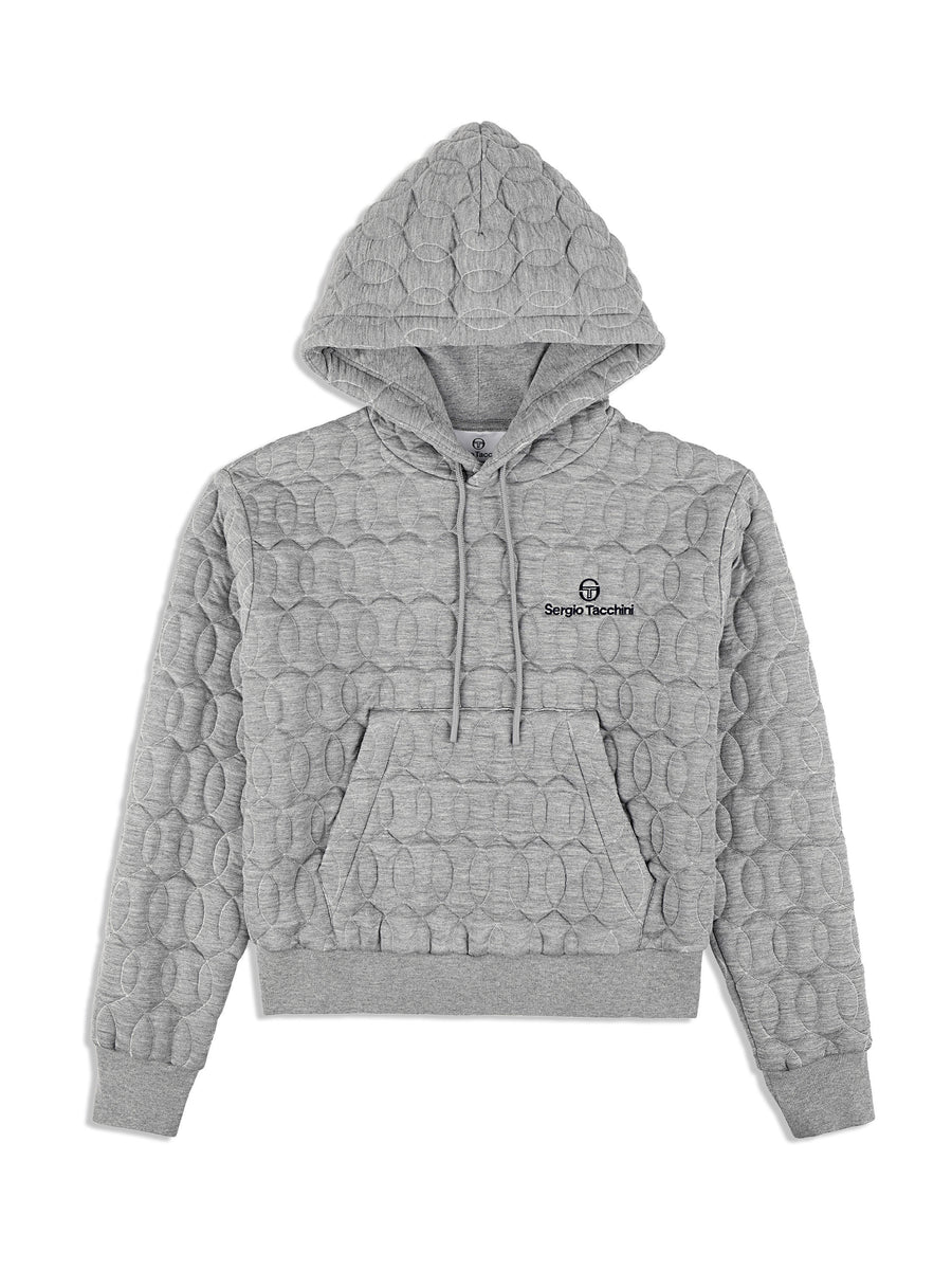 Women's Aversa Quilted Hoodie- Heather Grey