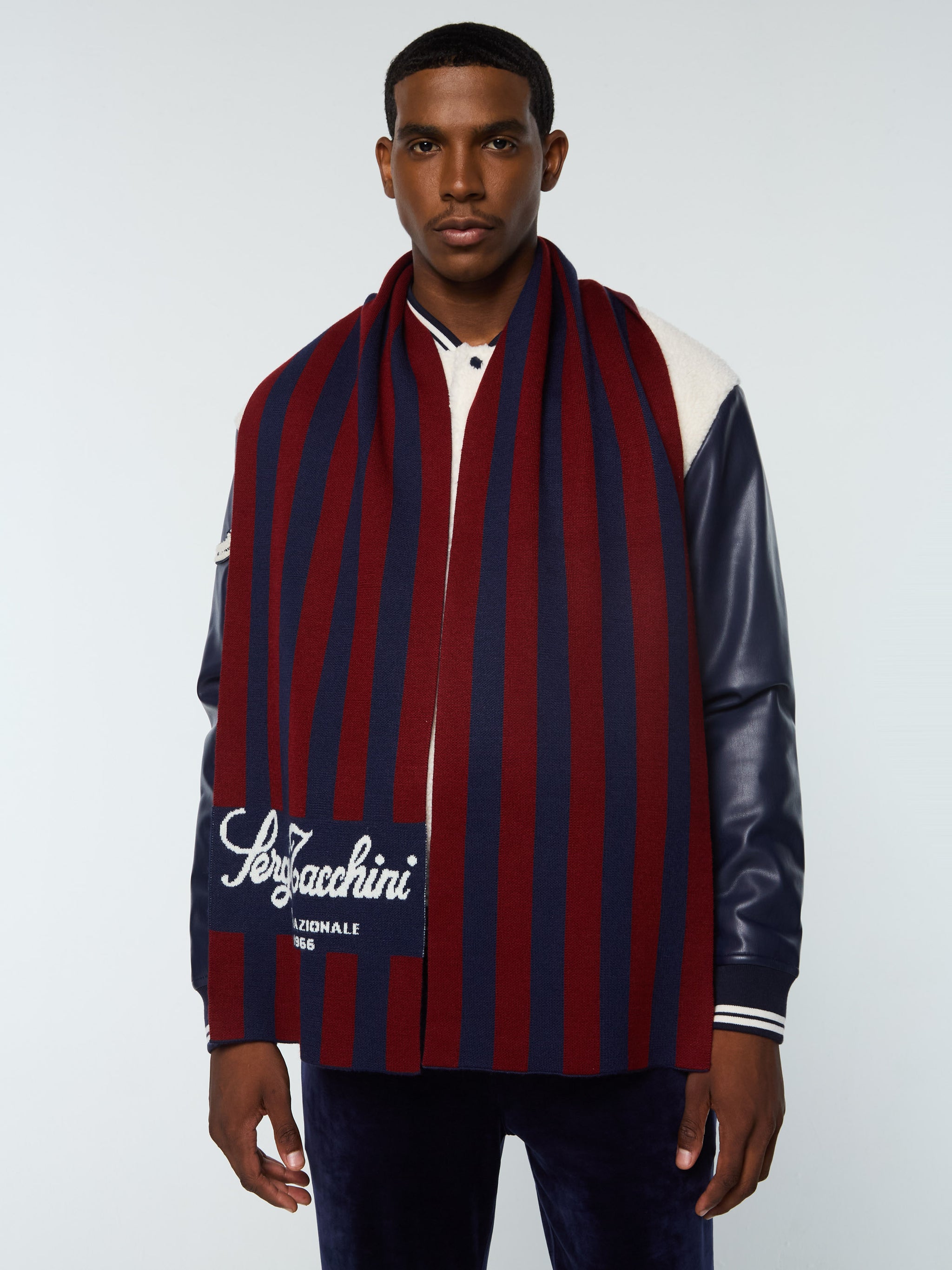 Gioco Jacquard Scarf- Maritime Blue – Sergio Tacchini Europe