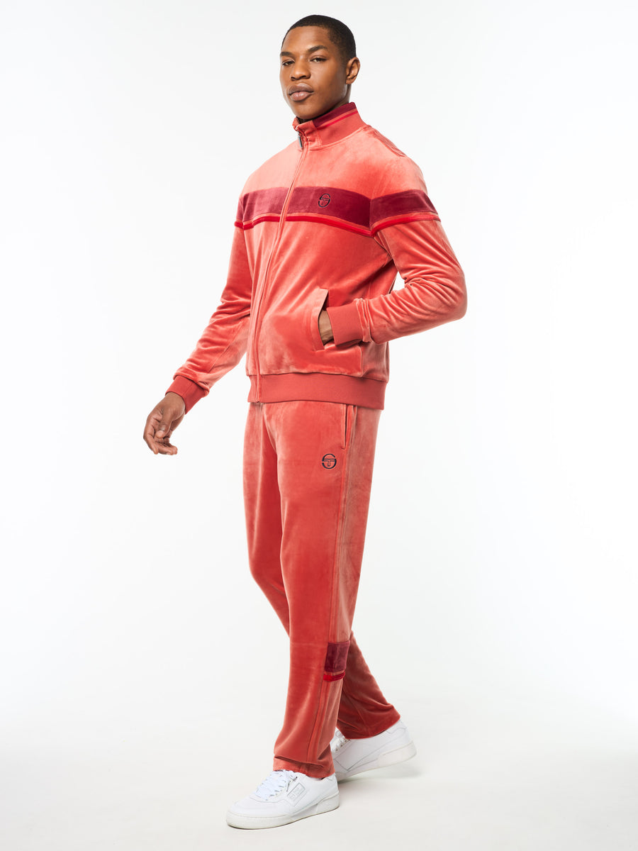 Damarindo Velour Track Jacket- Hot Sauce