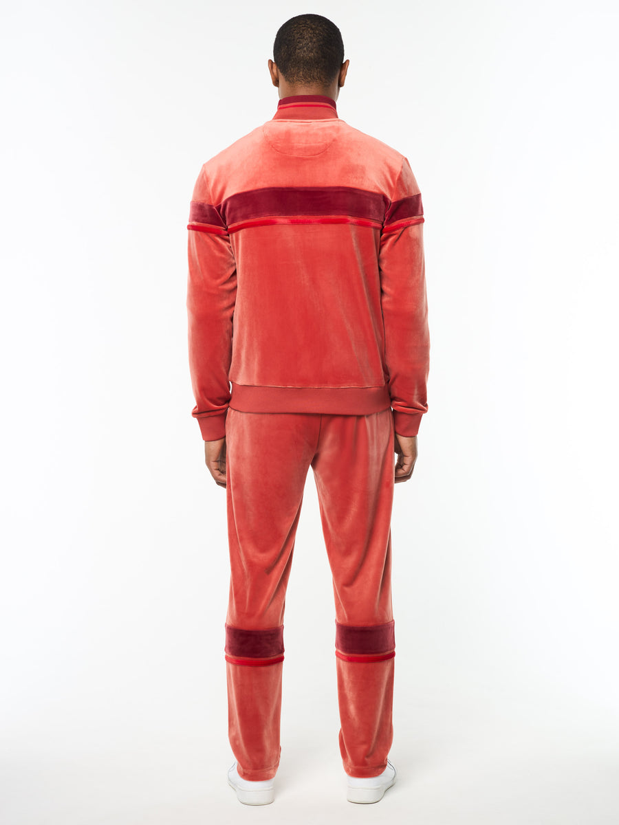 Damarindo Velour Track Jacket- Hot Sauce