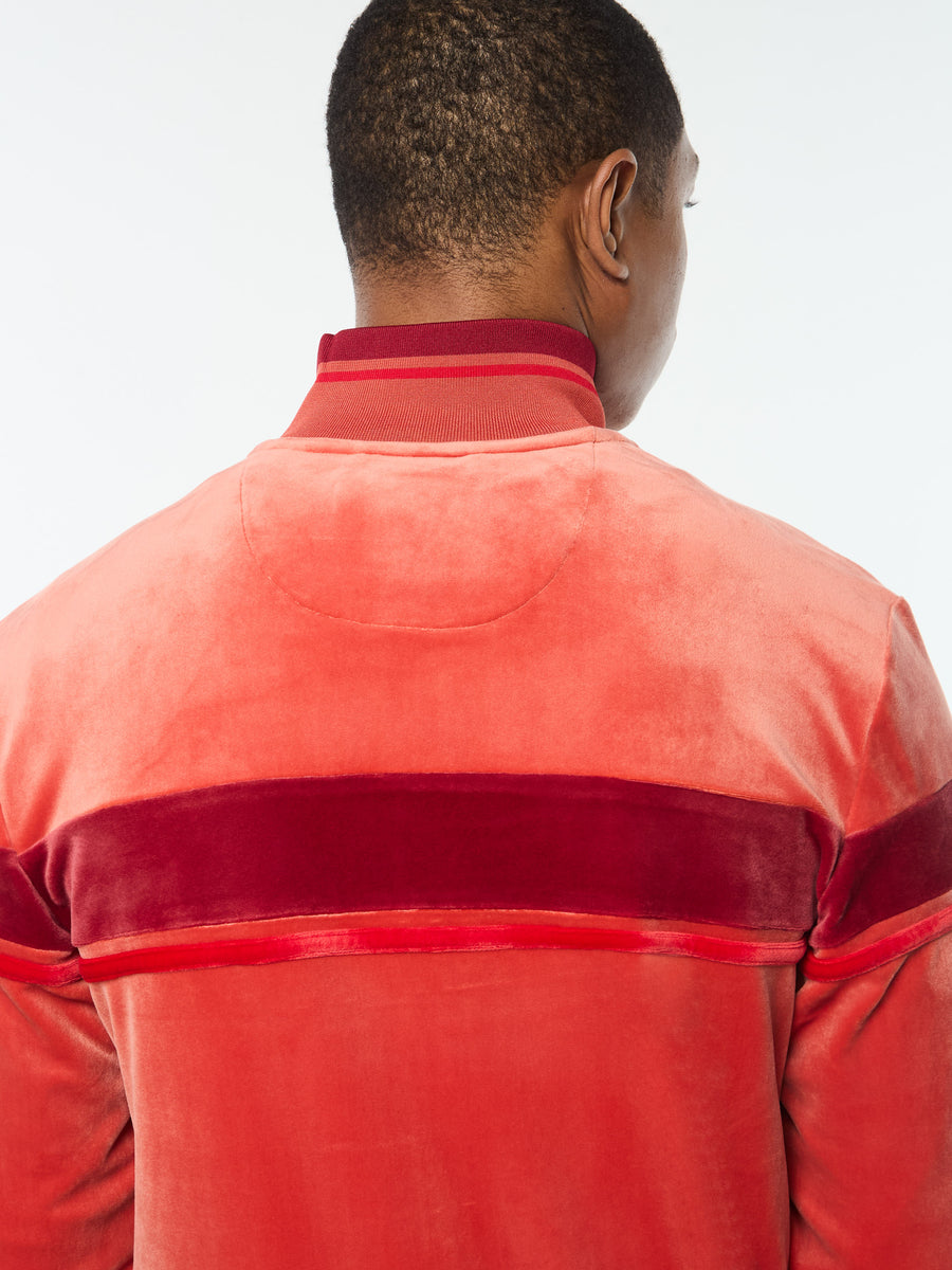 Damarindo Velour Track Jacket- Hot Sauce