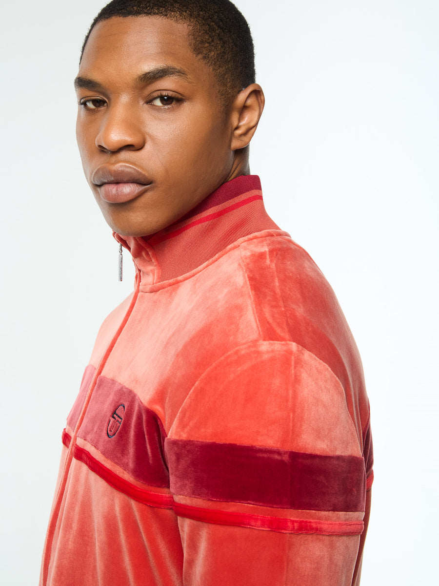 Damarindo Velour Track Jacket- Hot Sauce