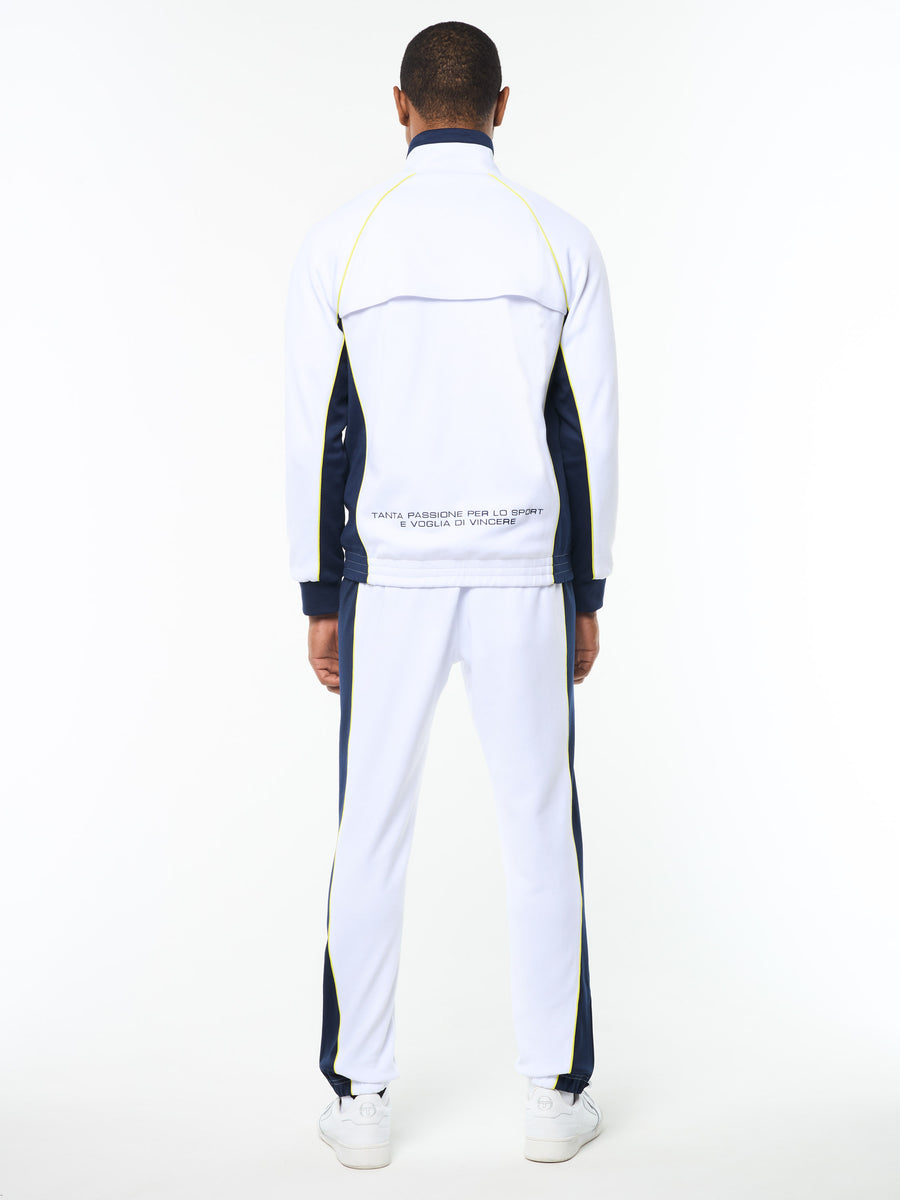Corsa Track Jacket- Brilliant White – Sergio Tacchini Europe