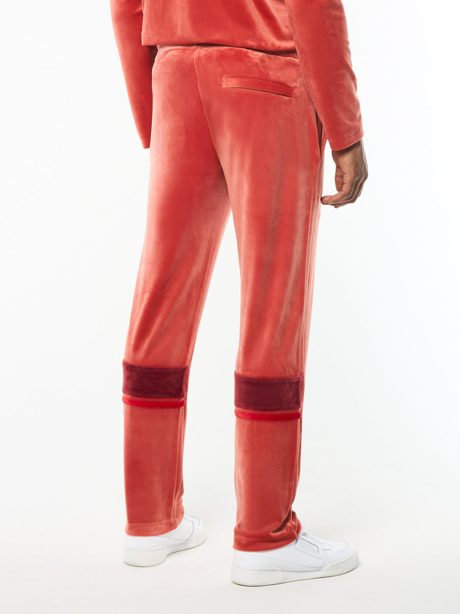 Damarindo Velour Track Pant- Hot Sauce