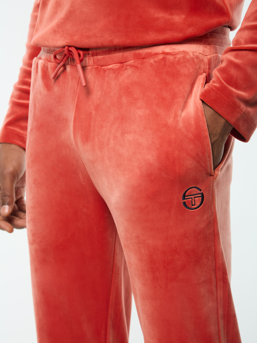 Damarindo Velour Track Pant- Hot Sauce