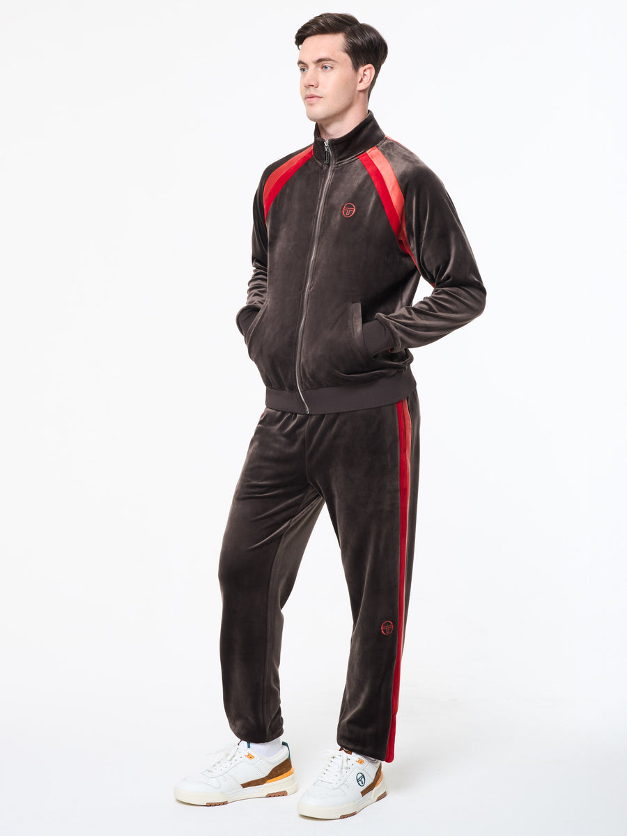 Banda Velour Track Jacket- Mulch