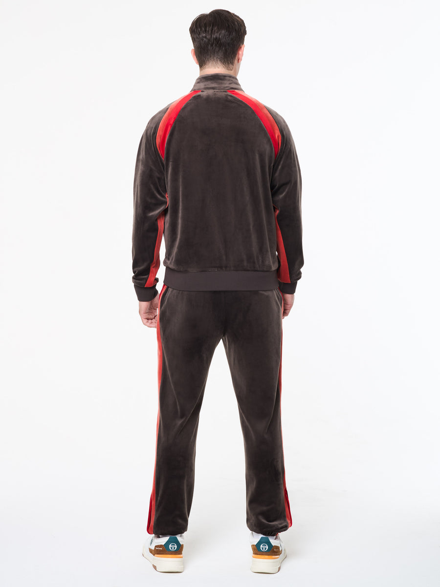 Banda Velour Track Jacket- Mulch