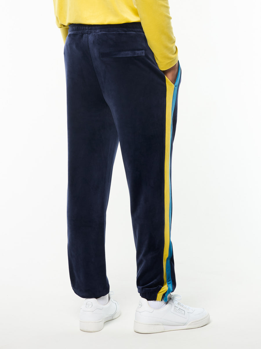 Banda Velour Track Pant- Maritime Blue