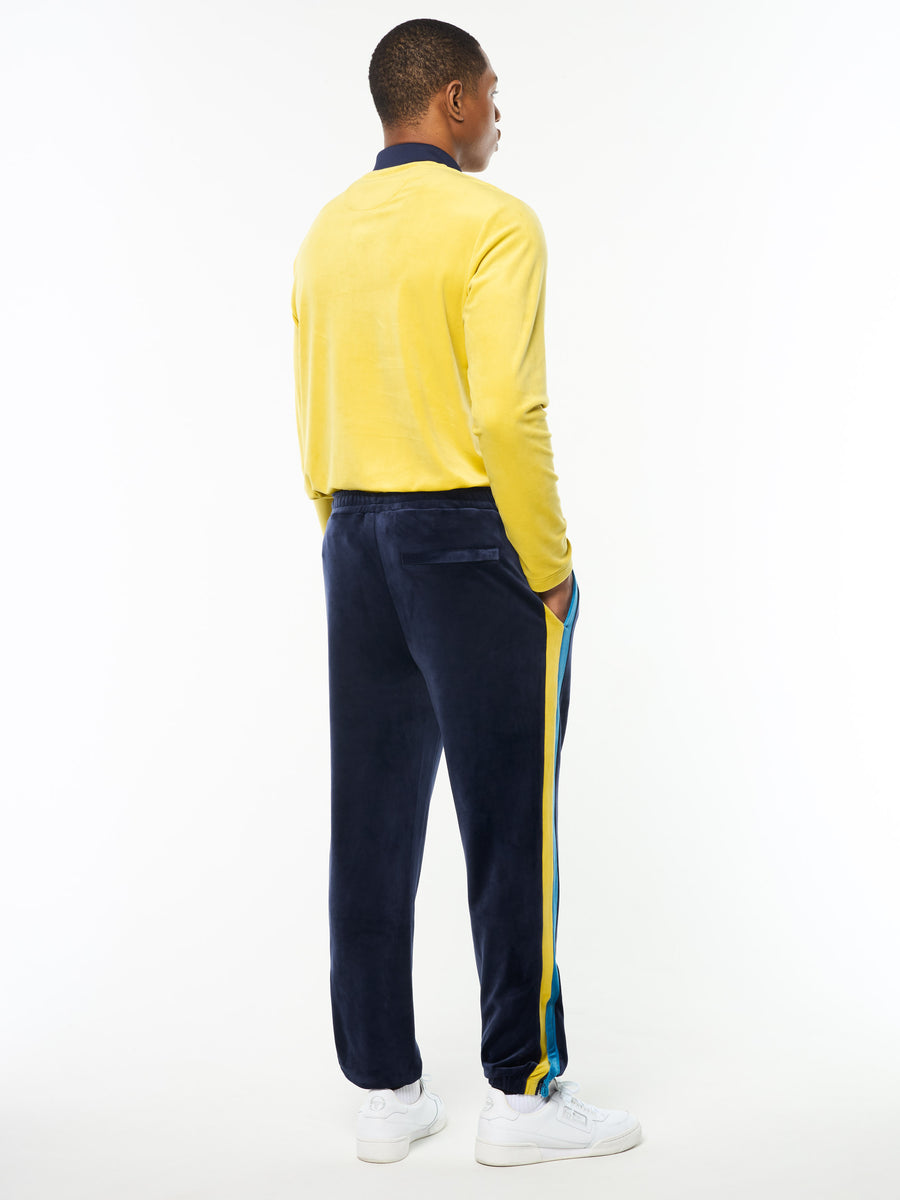 Banda Velour Track Pant- Maritime Blue