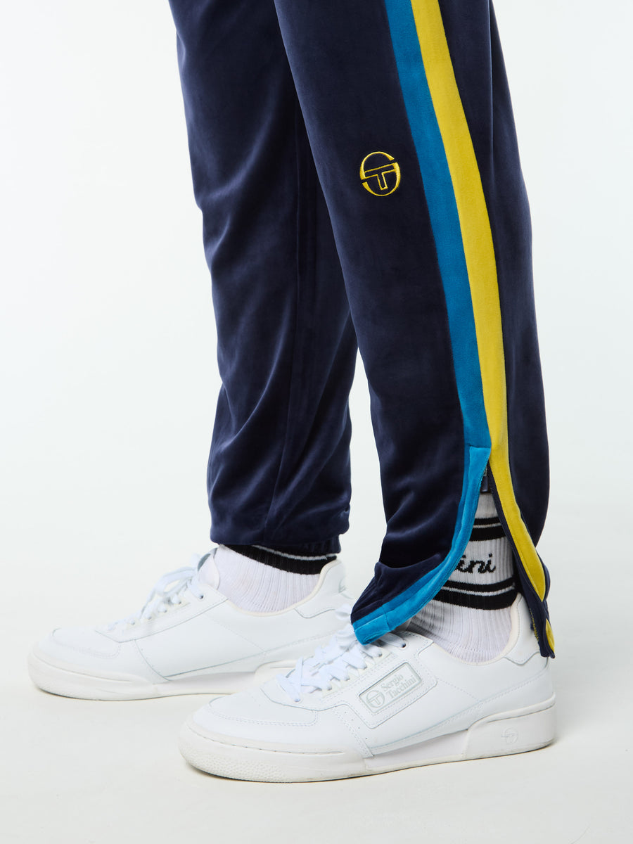 Banda Velour Track Pant- Maritime Blue