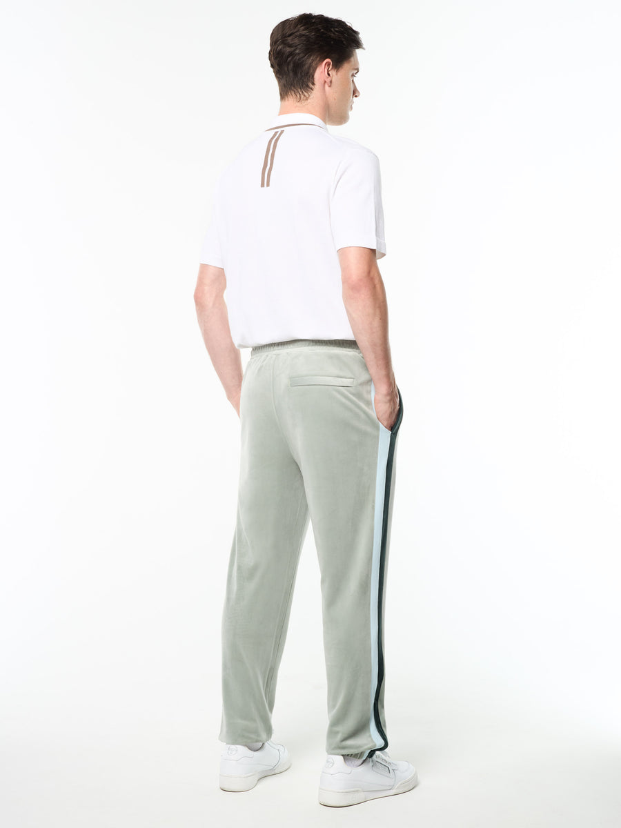 Banda Velour Track Pant- Slate Gray