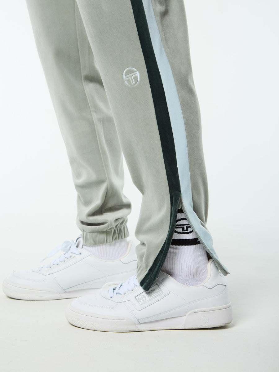 Banda Velour Track Pant- Slate Gray