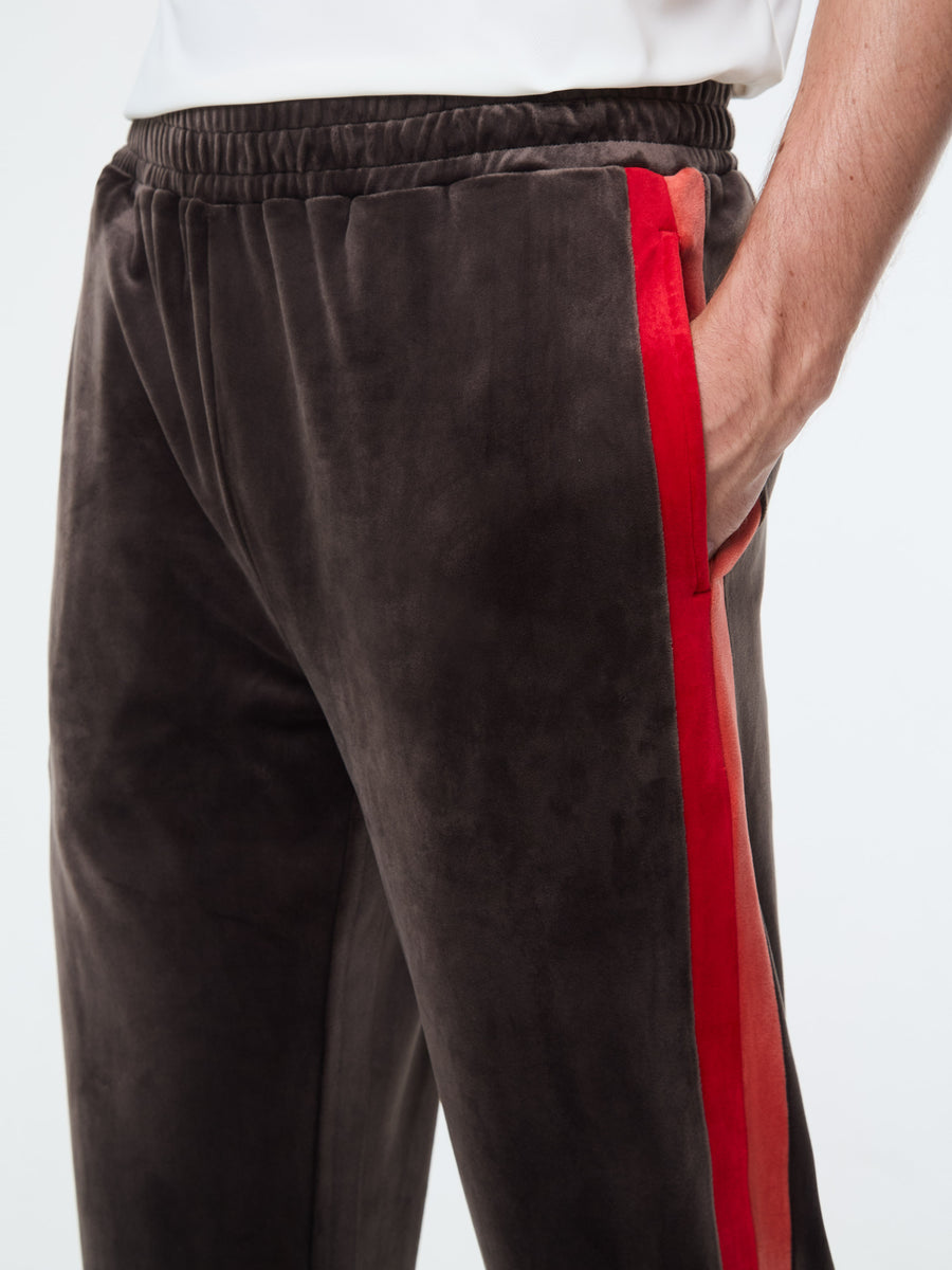 Banda Velour Track Pant- Mulch