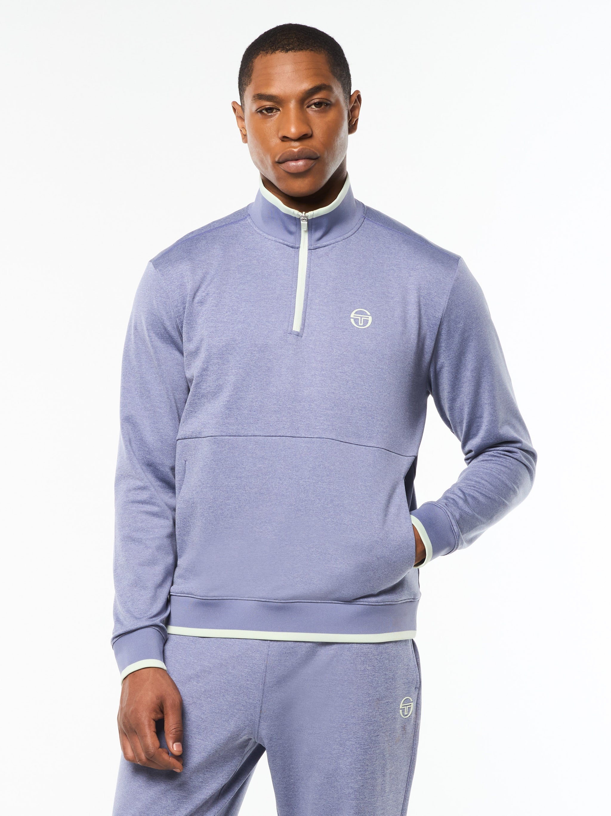 Nuvola Quarter Zip- Heron – Sergio Tacchini Europe