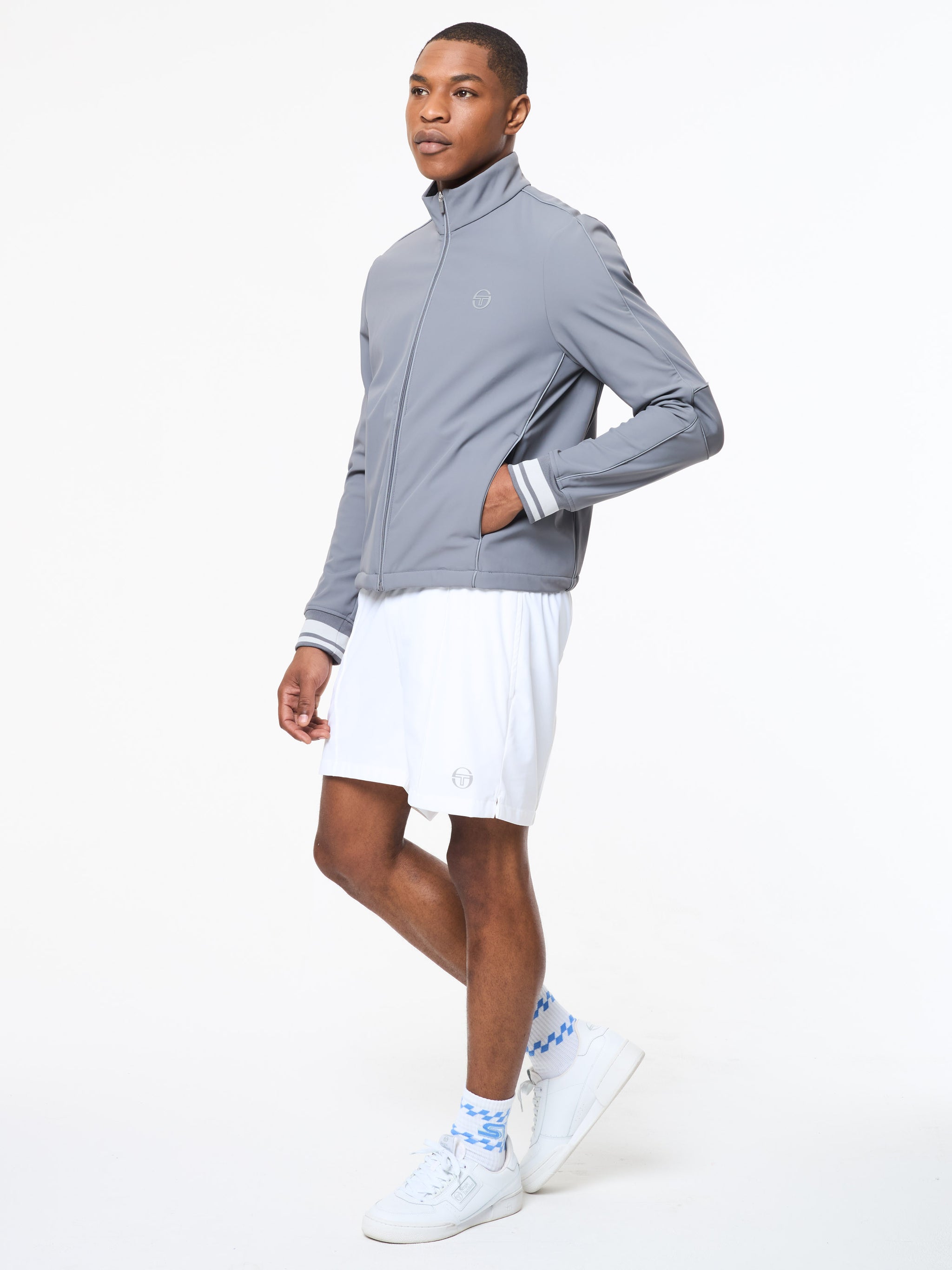 Ibrido Technical Fleece Jacket- Quiet Shade – Sergio Tacchini Europe