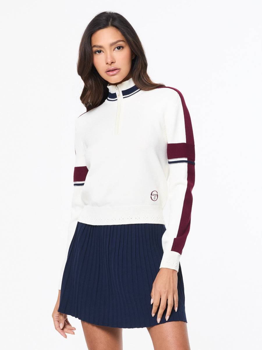 Nota Knit Quarter Zip- Gardenia – Sergio Tacchini Europe