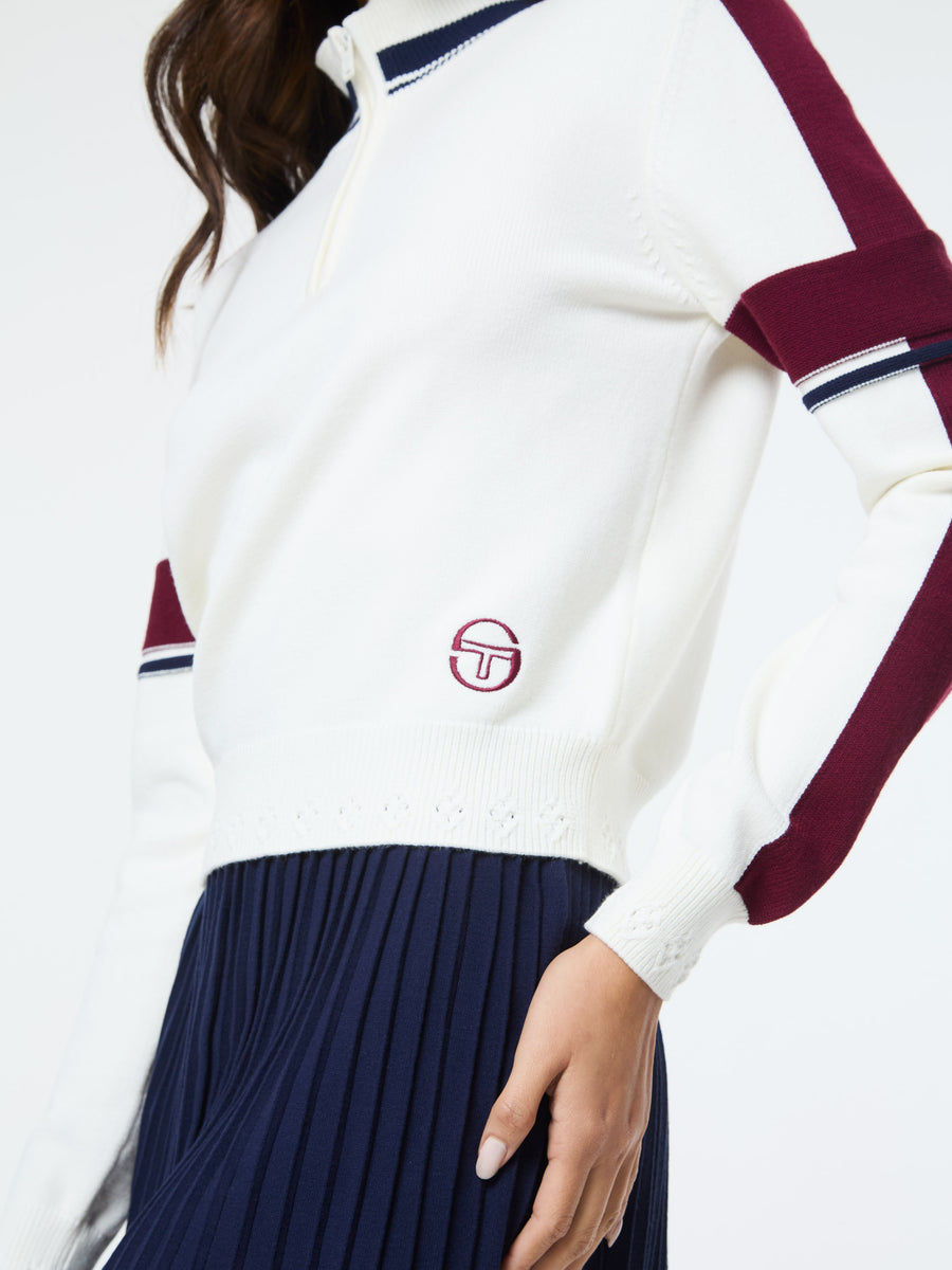 Nota Knit Quarter Zip- Gardenia – Sergio Tacchini Europe