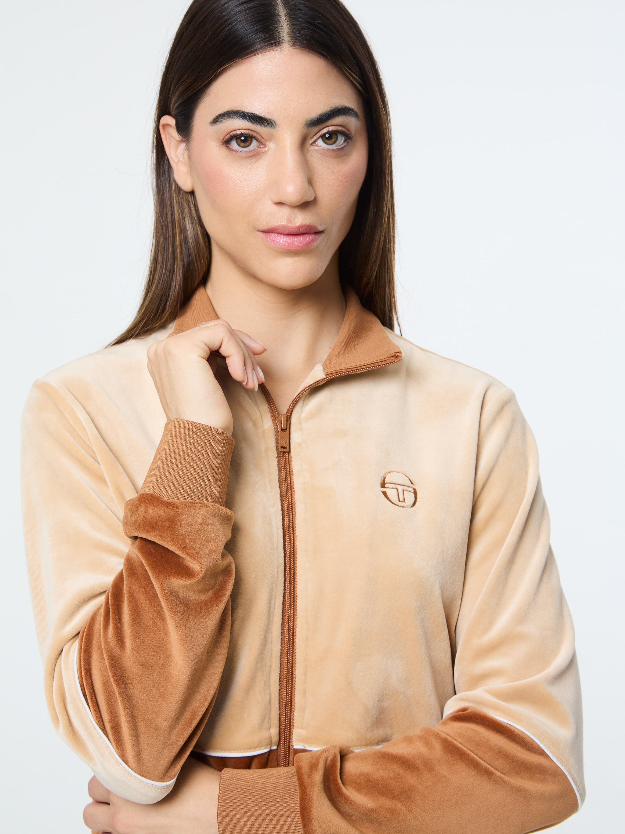 Lina Velour Track Jacket- Candied Ginger – Sergio Tacchini Europe