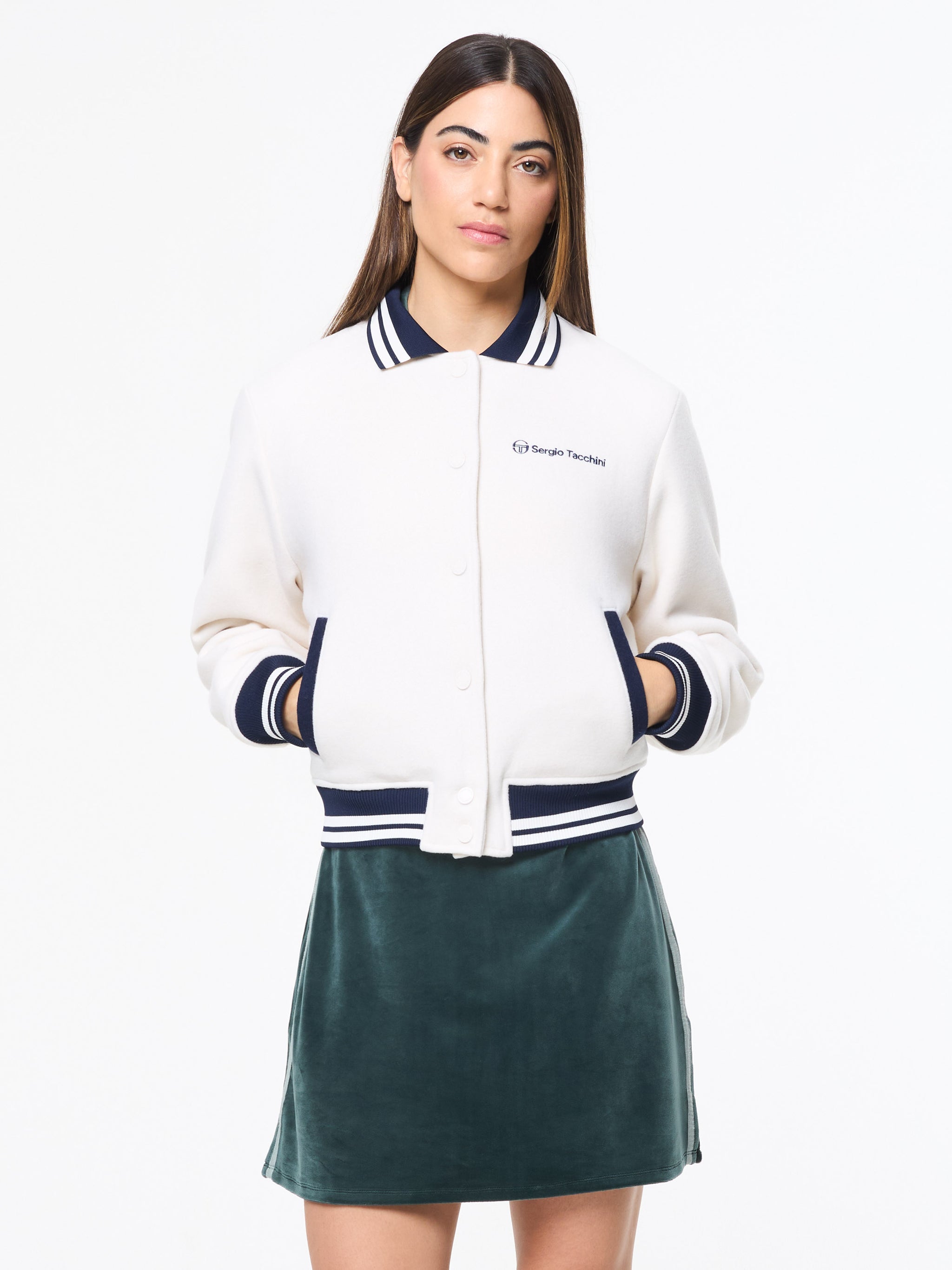 Marisa Varsity Jacket- Gardenia – Sergio Tacchini Europe
