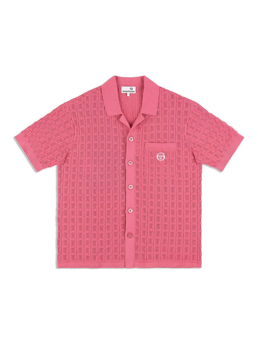 Ulivo Crochet Shirt- Wild Rose