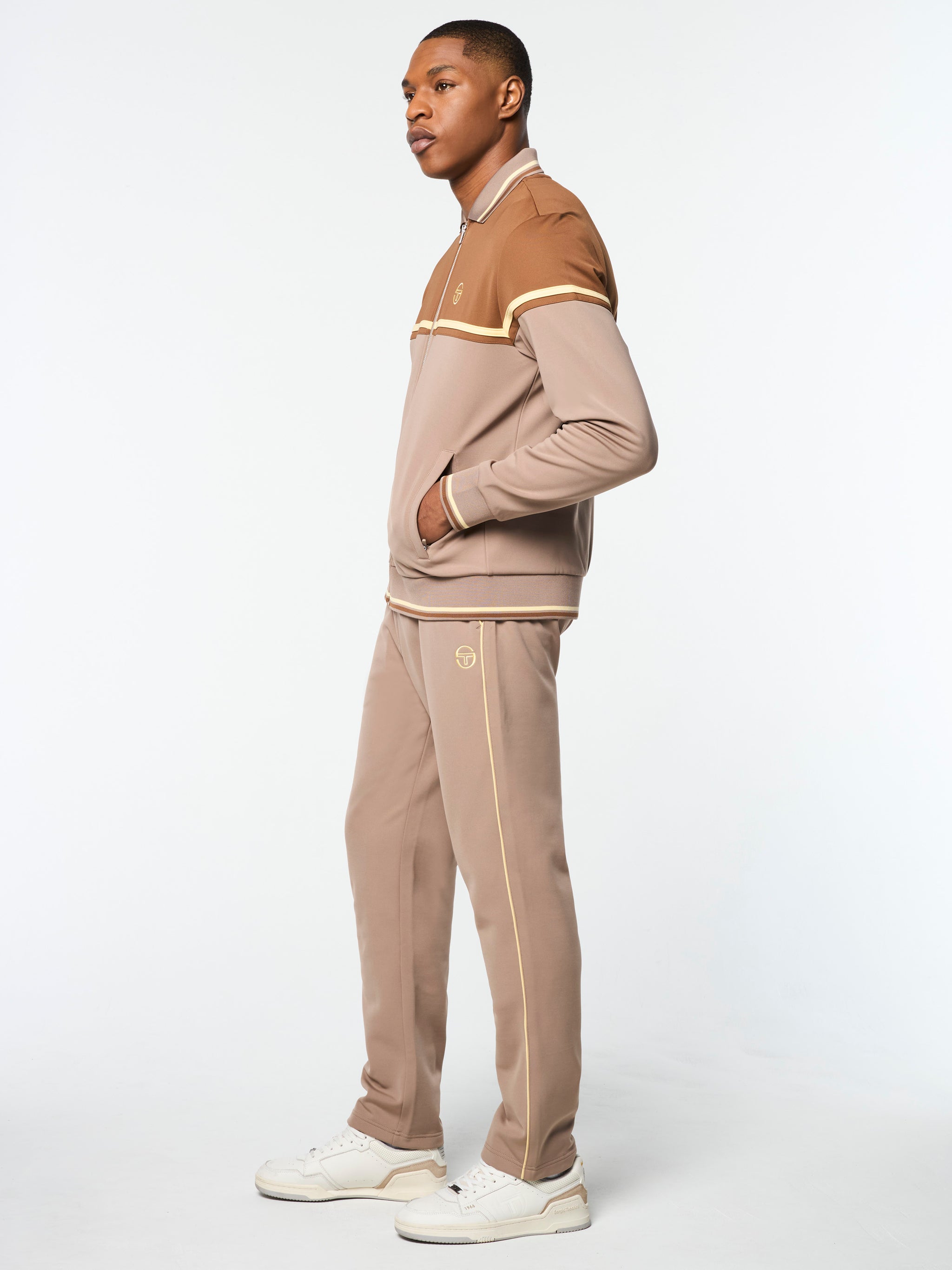 Olmi Track Jacket- Taupe Grey – Sergio Tacchini Europe