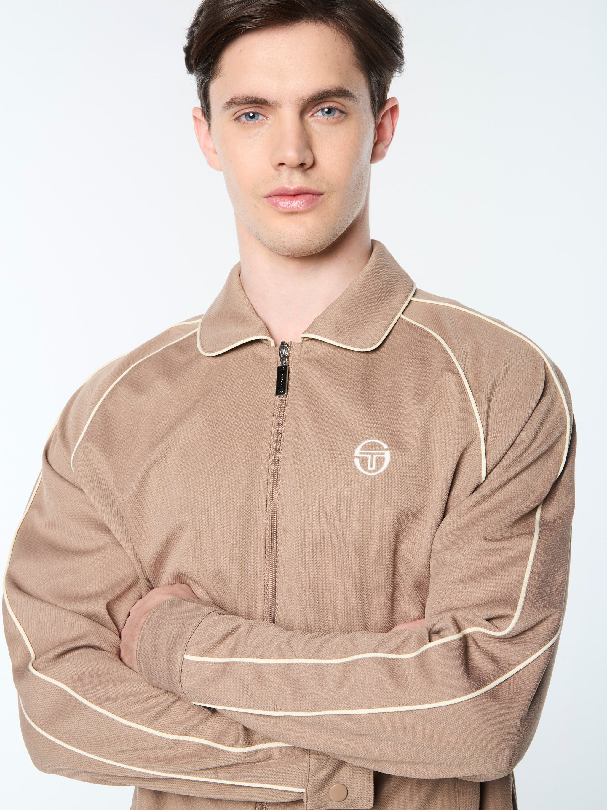 Ettore Track Jacket- Taupe Grey – Sergio Tacchini Europe