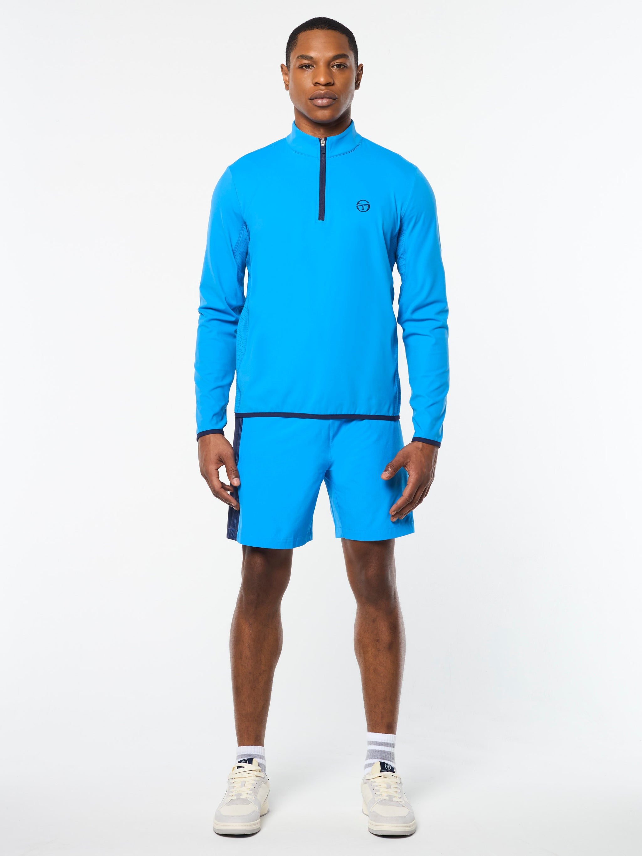 Elio 1/4 Zip Pullover- French Blue – Sergio Tacchini Europe