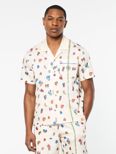 さー夏だ人気者で行こう！Sergio Tacchiniハーフパンツとハットの組合 Tosca Cabana Shirt- Gardenia – Sergio Tacchini Europe
