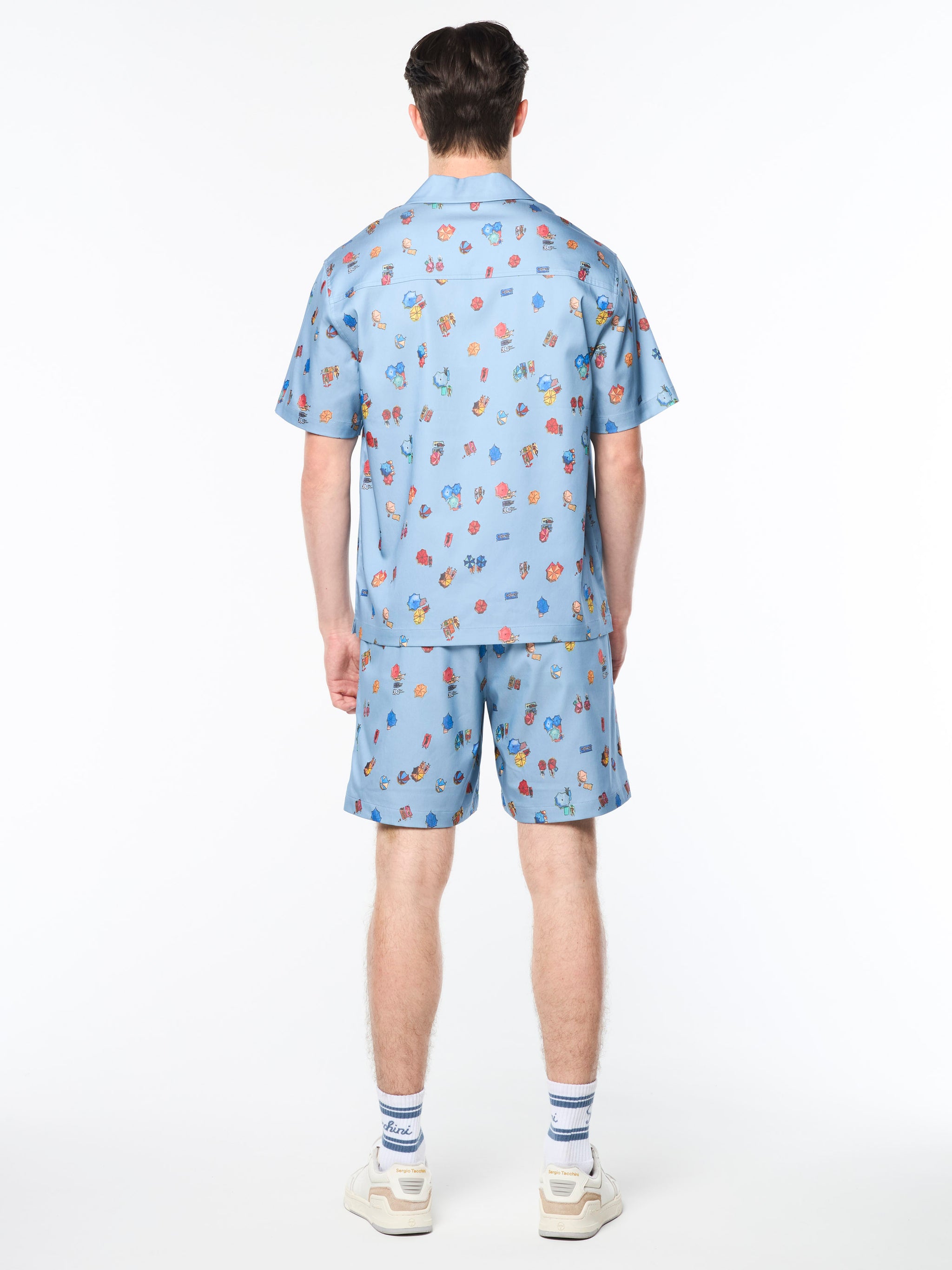 人気者で行こう！　Sergio Tacchiniハーフパンツとハットの組合せ Tosca Cabana Shirt- Faded Denim – Sergio Tacchini Europe