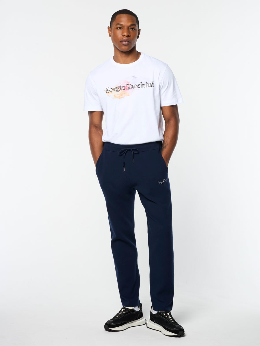 Enzo Track Pant- Maritime Blue