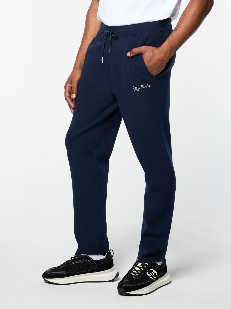 Sergio Tacchini New Damarindo Track Pant Buttercream/Maritime Blue Sergio Tacchini New Damarindo Track Pant Buttercream/Maritime Blue