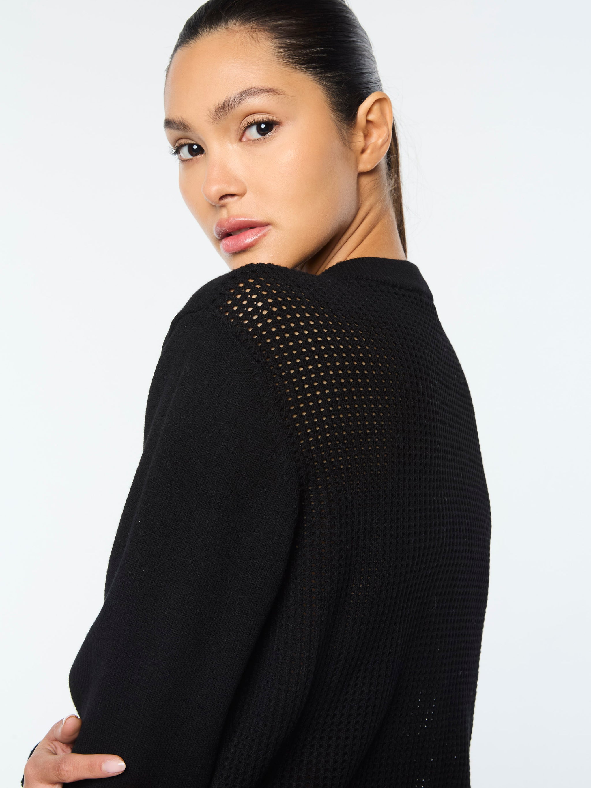 トップス Aveline Knit Gilet / black Knit-Waisted Cardigan - Black – TALA