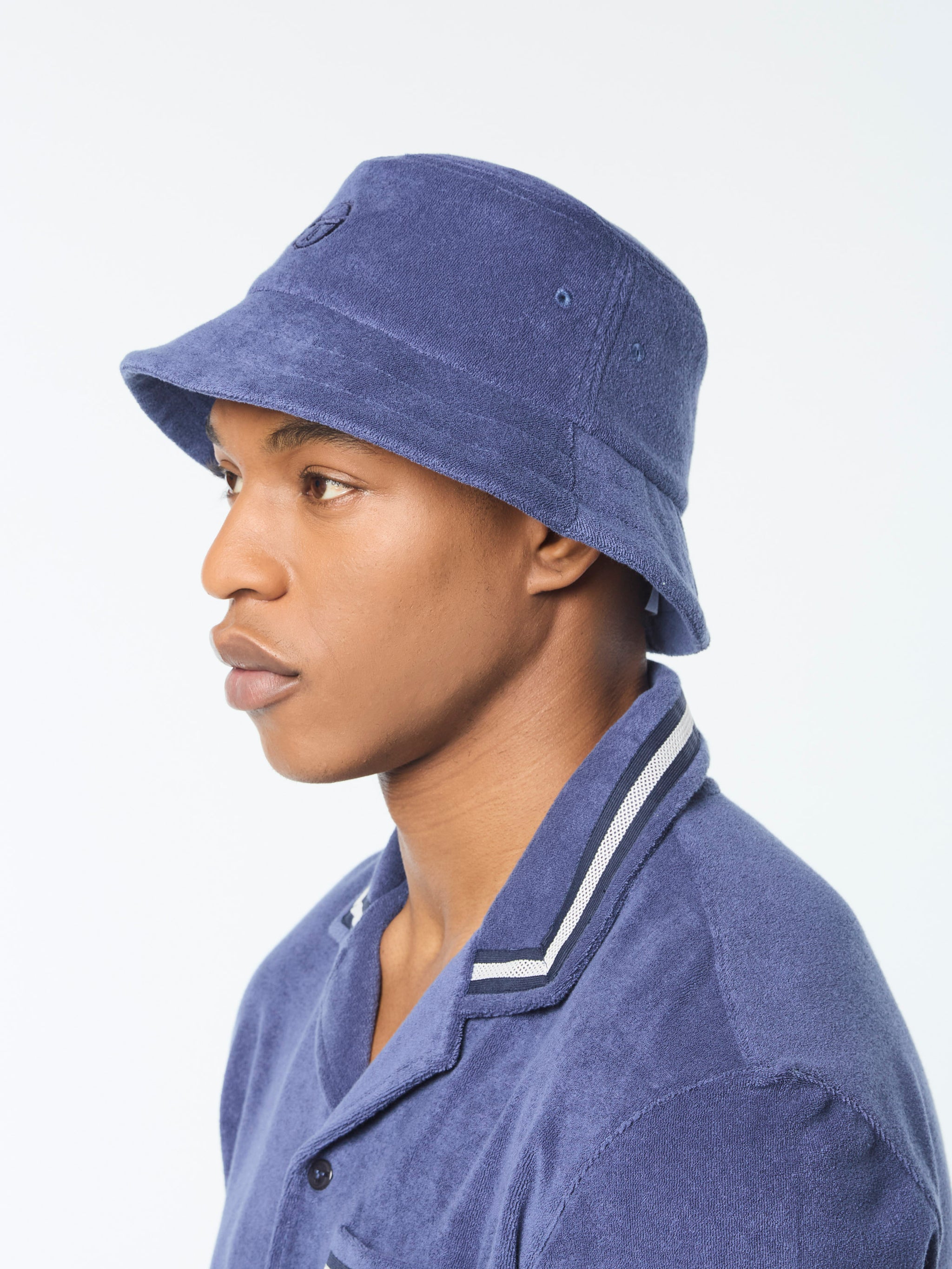 NEW ROMUALDA violeta bucket hat in blue Purple Blue Retro Inspired Blacklight Bucket Hat-Marble  main image 2