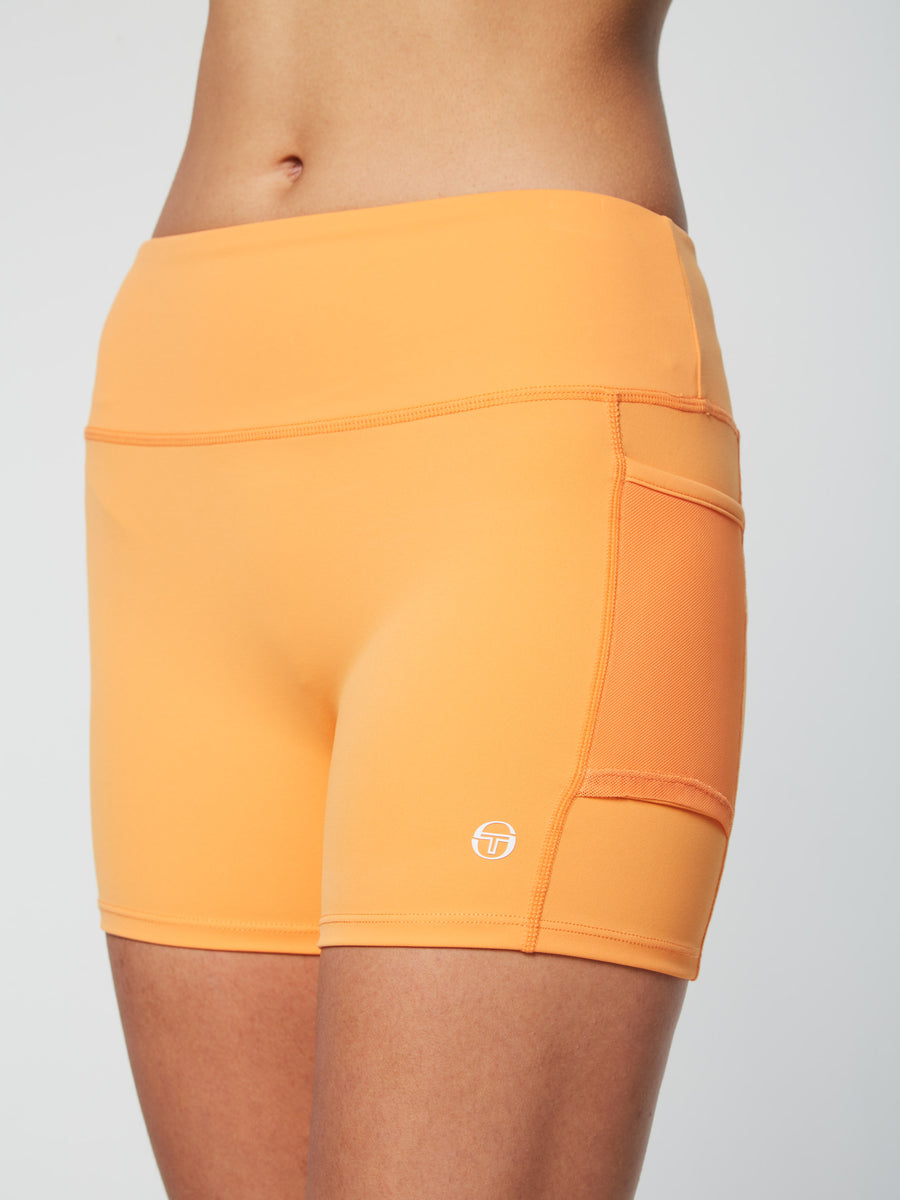 Elisa Tennis Short- Tangerine