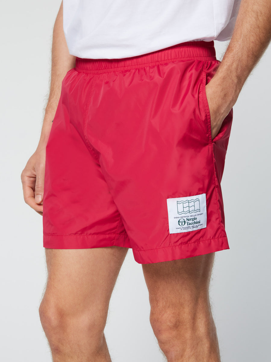 Short Sergio Tacchini Vebita rouge Rouge - Prêt-à-Porter Short Sergio Tacchini Vebita rouge Rouge - Prêt-à-Porter