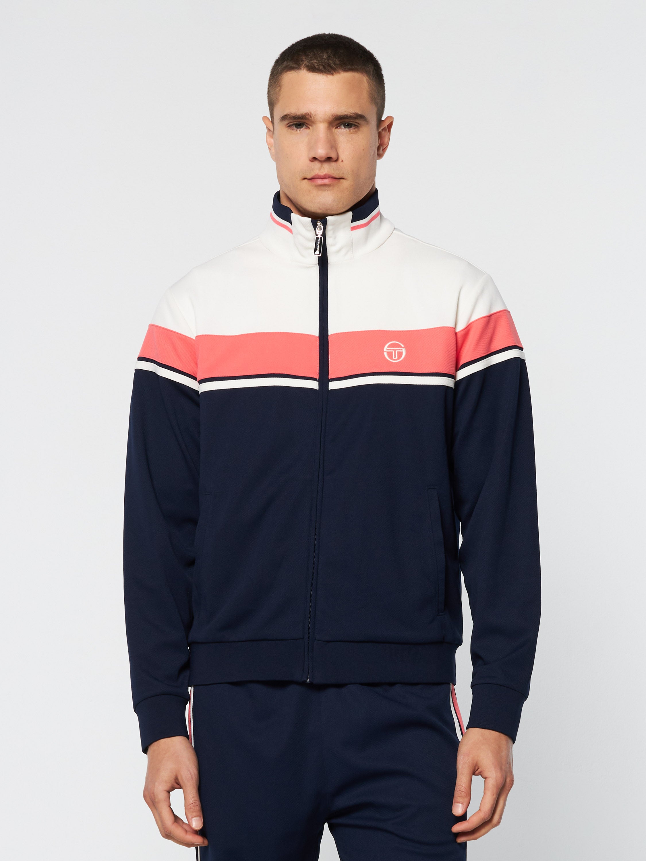 Damarindo Track Jacket Archivio- Gardenia/ Maritime Blue – Sergio ...