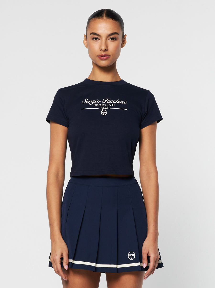 Nicola Graphic T-Shirt- Maritime Blue