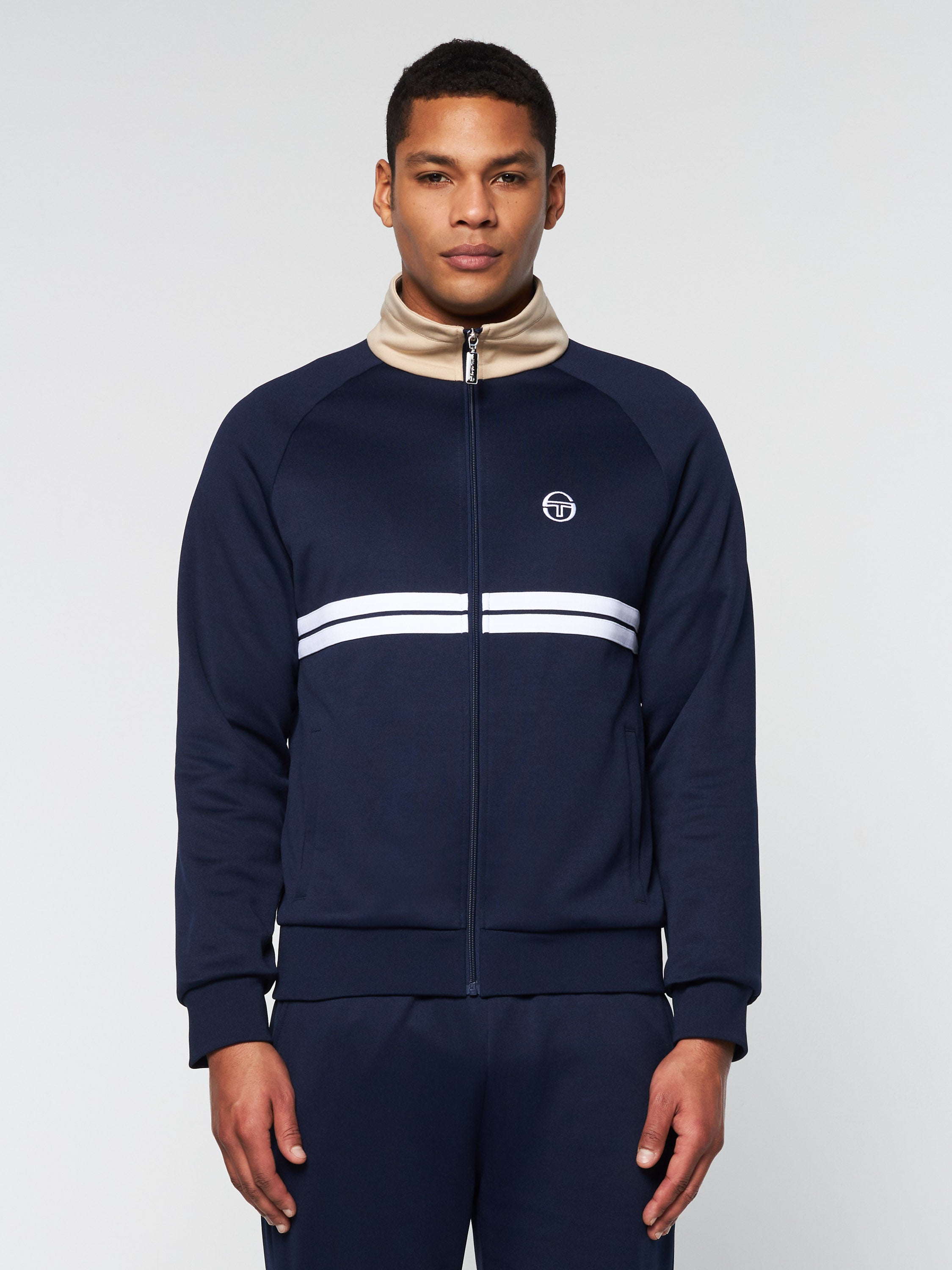 Dallas Track Jacket Archivio- Maritime Blue/ Humus – Sergio Tacchini Europe