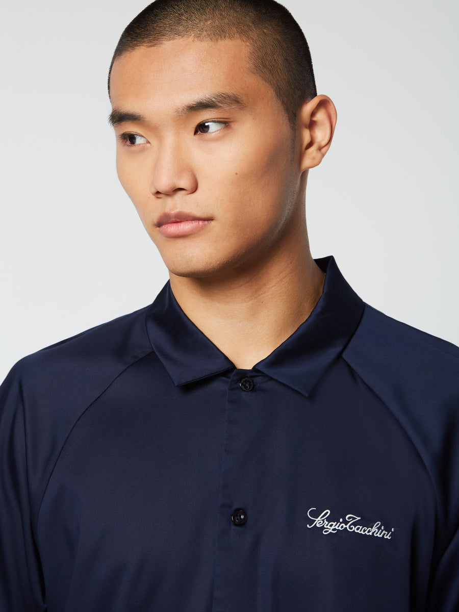 Giorgio Lounge Shirt- Maritime Blue – Sergio Tacchini Europe