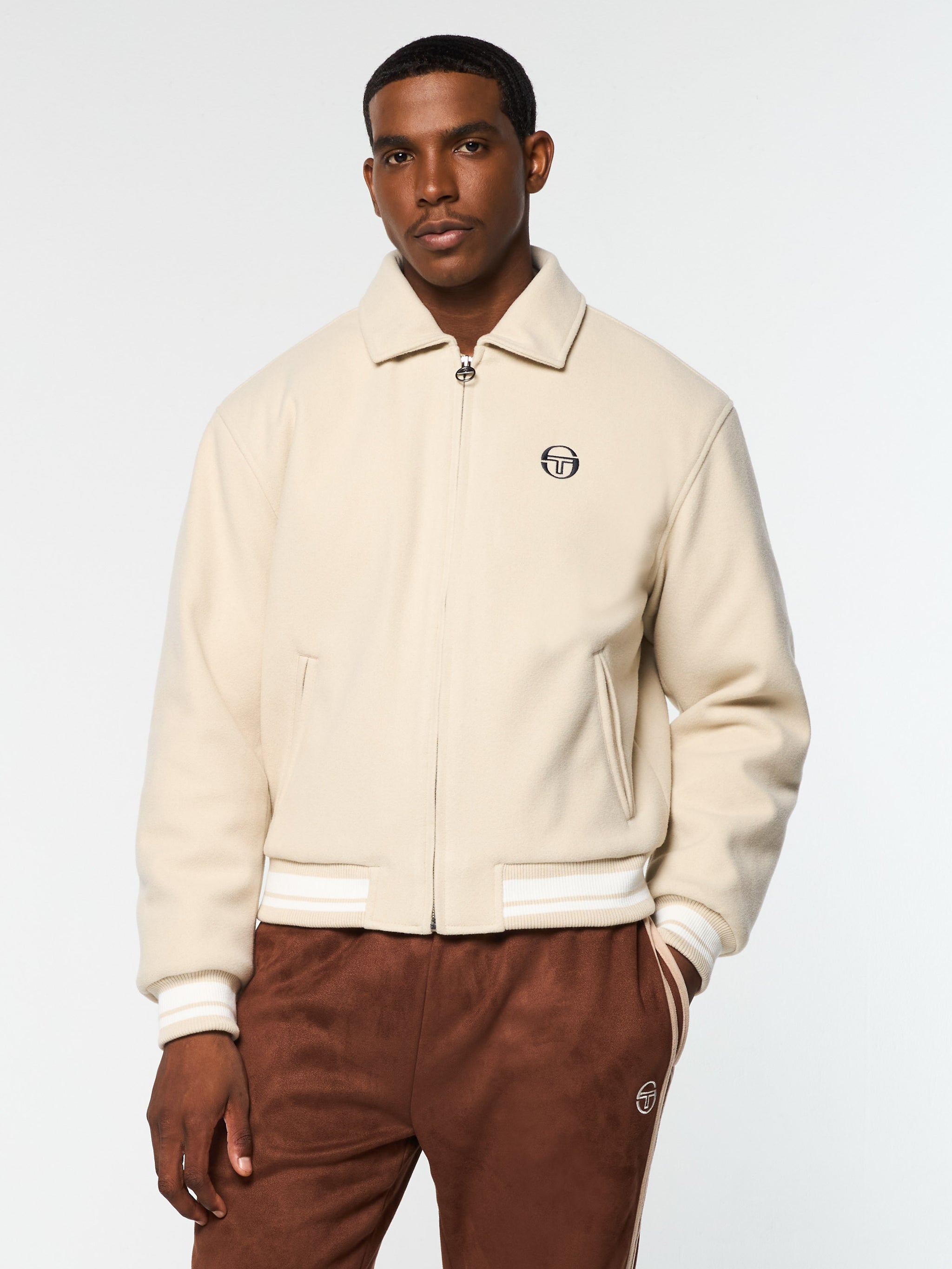 Sergio Tacchini スキーウェア 裏ボア vintage 上下セット Borotra Varsity Jacket- Pelican – Sergio Tacchini Europe