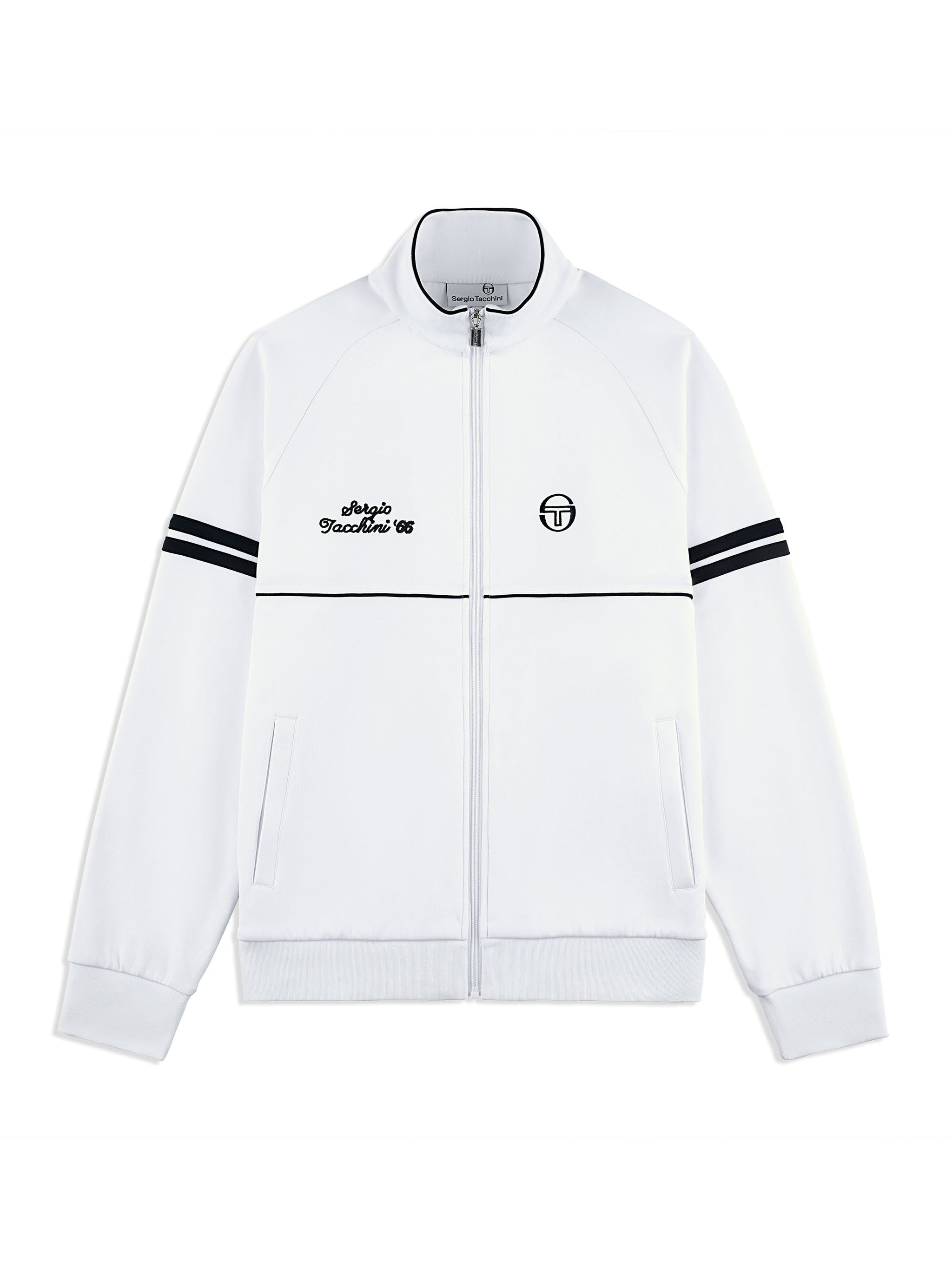Orion Davis Track Jacket- White/ Maritime Blue – Sergio