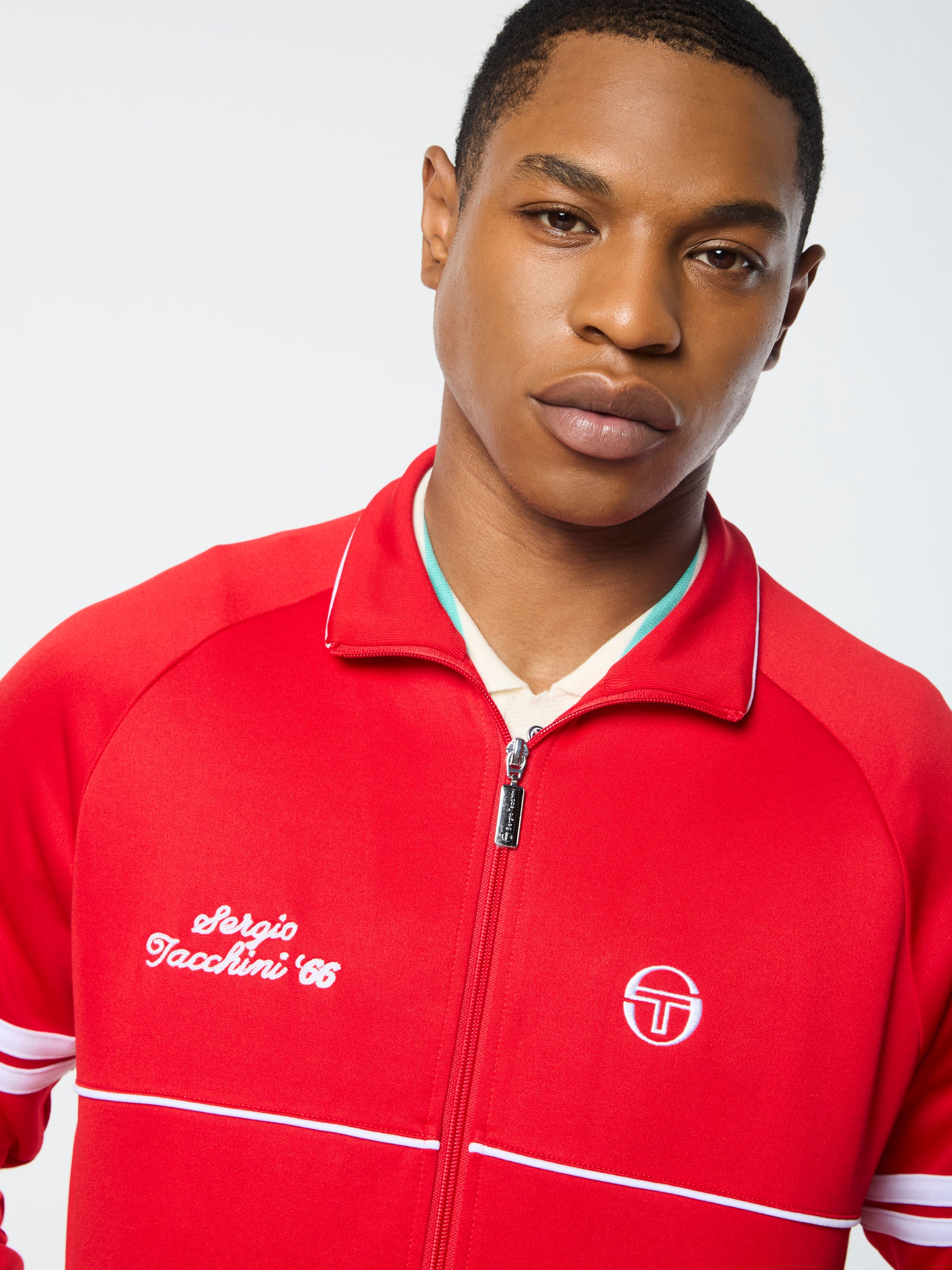 Orion Davis Track Jacket- Adrenaline Rush/ White – Sergio Tacchini
