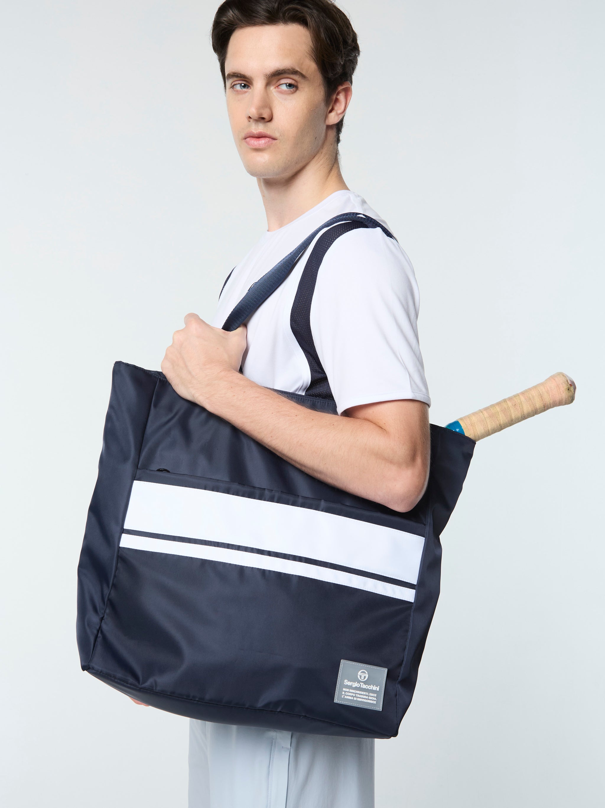 Tennis Tote- Maritime Blue – Sergio Tacchini Europe