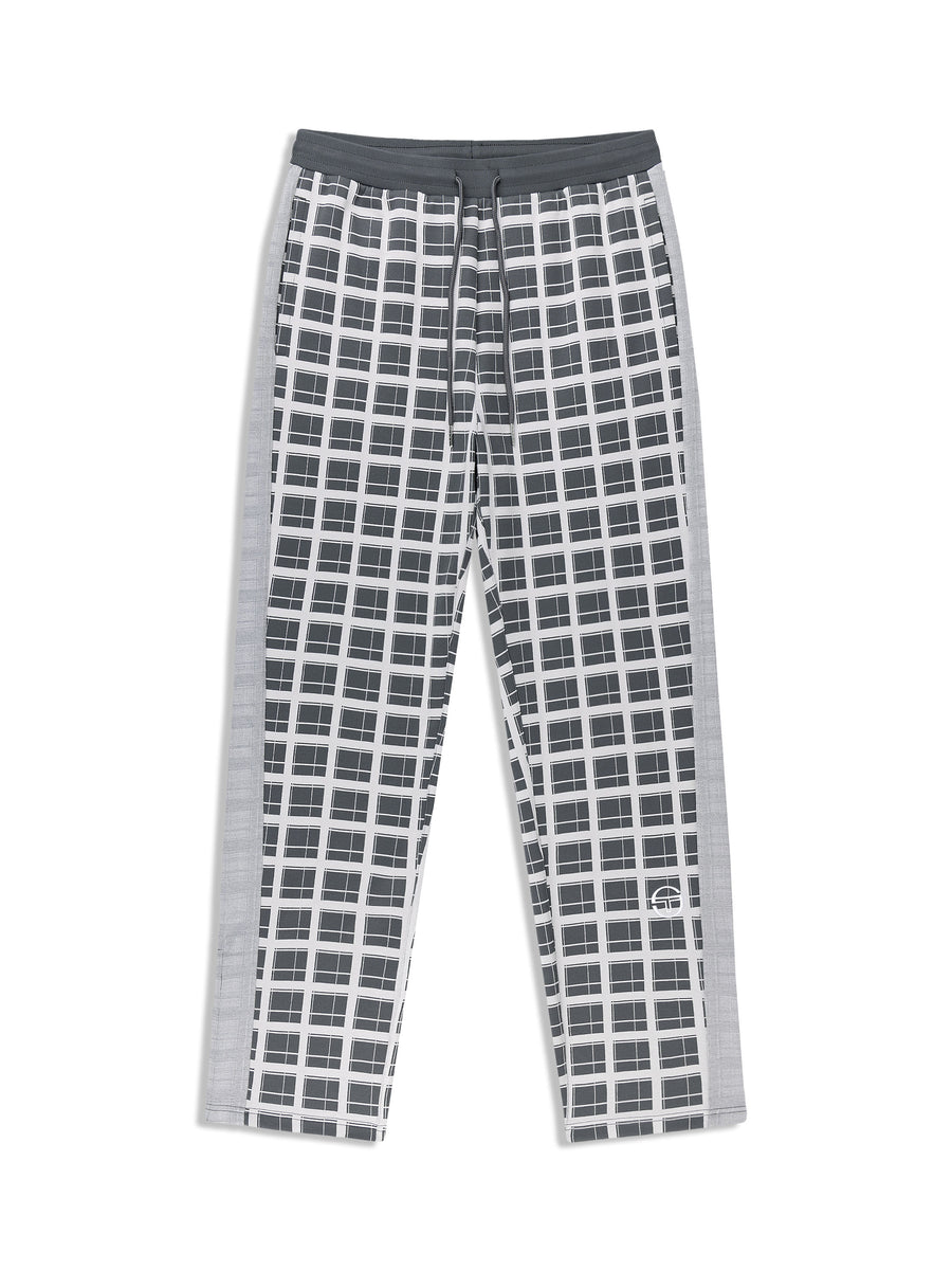 Damarindo Check Track Pant- Quiet Grey
