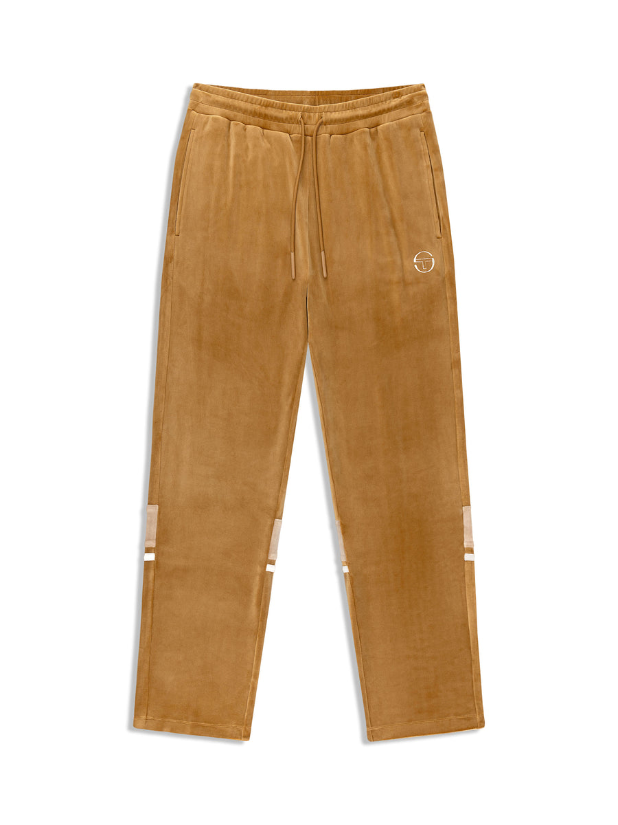 Damarindo Velour Track Pant- Bronze Brown