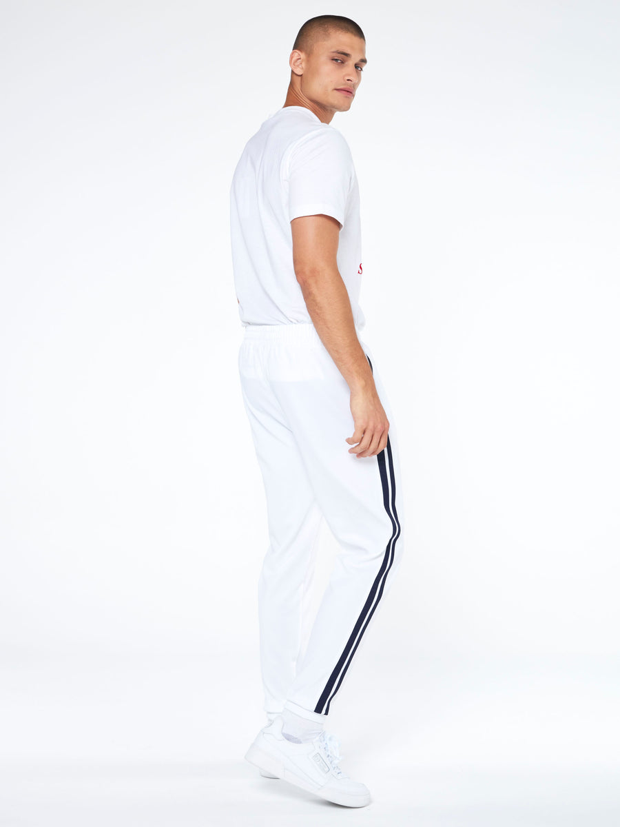 Tennis Young Line Track Pants-White