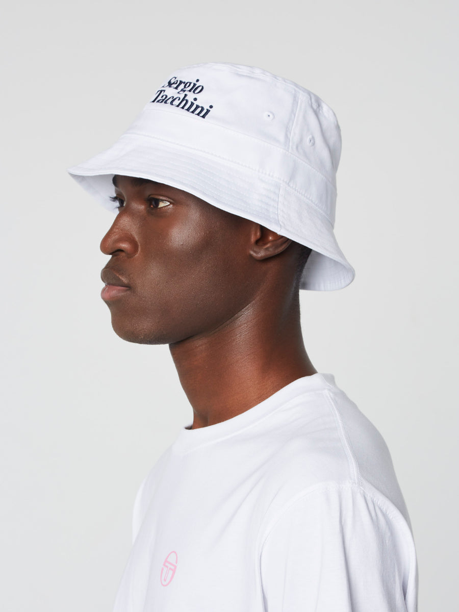 Twill Bucket Hat- Brilliant White