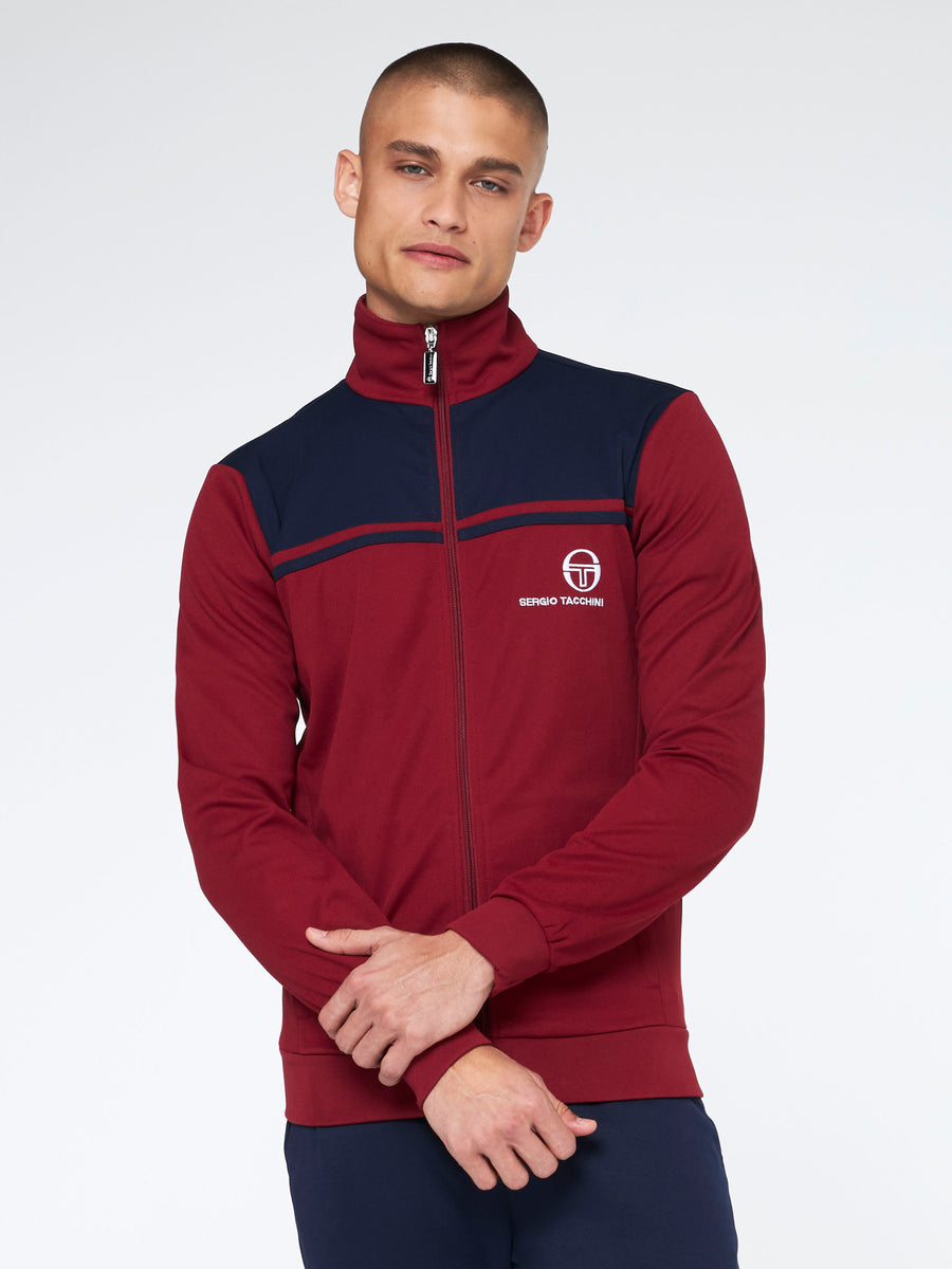 New Young Line Track Jacket Archivio-Merlot/ Maritime Blue